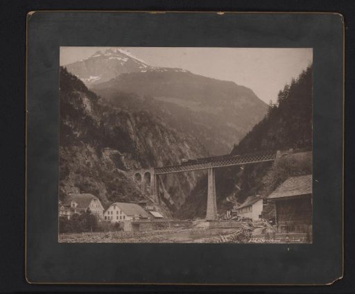 View of the Chärstelenbachbrücke near Amsteg