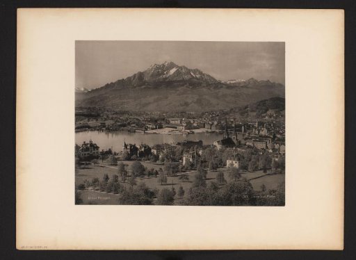 View of Lucerne and Mount Pilatus