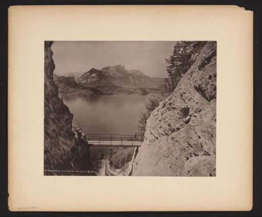 View of the Stockhorn and Lake Thun from the Railway on the Beatenberg