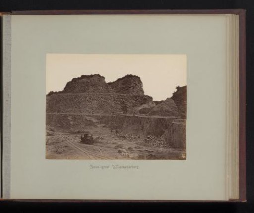 View of the Basalt Quarry Wilscheiderberg in North Rhine-Westphalia, Germany