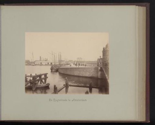 View of the Ruyterkade in Amsterdam
