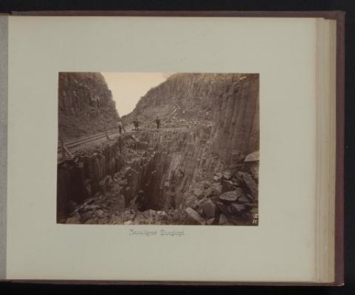 View of the Basalt Quarry Dungkopf in Remagen, Germany