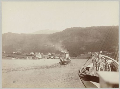 Ship Hohenzollern entering a harbor