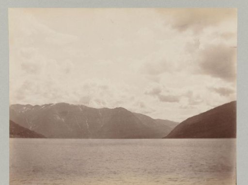 Mountain landscape seen from the water