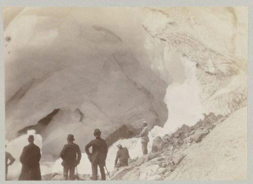 Emperor Wilhelm II and his party at a glacier in Norway