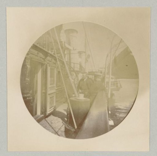 Sailors at work on the sailing ship Hohenzollern