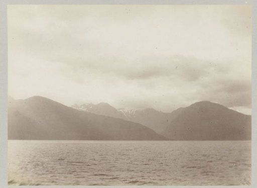 Norwegian mountain landscape by the sea