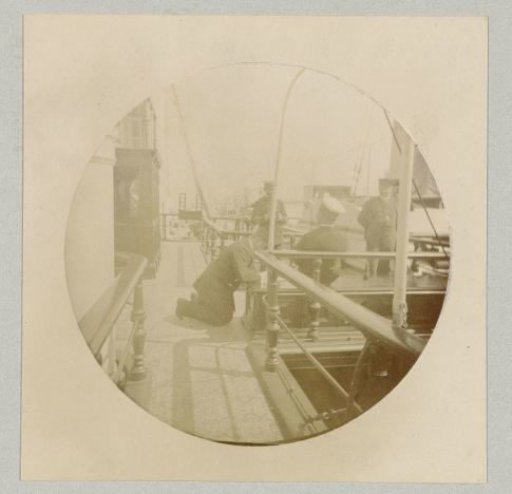 Crew on board a ship