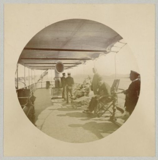 Resting company on board a ship