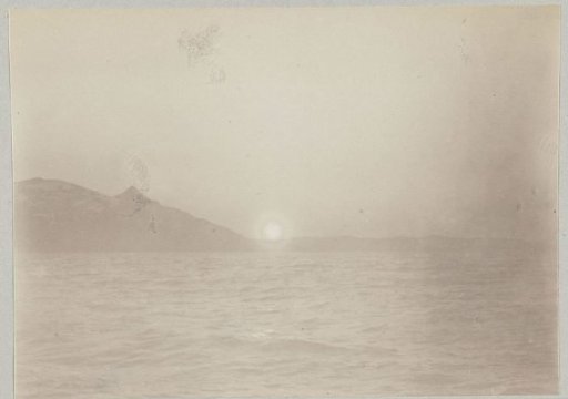 Sunset at sea, seen from a ship