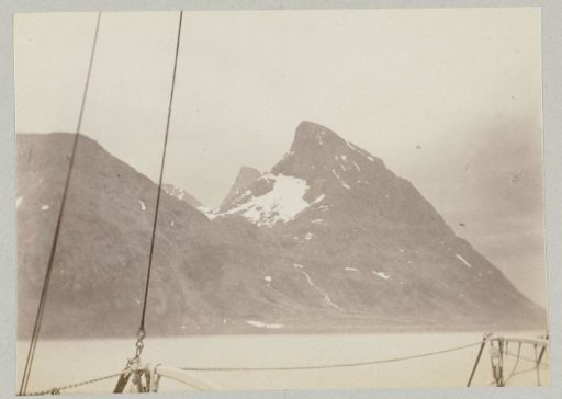 Snow-capped peaks seen from the sea