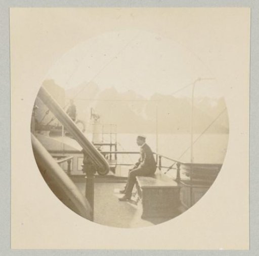 Captain on the upper deck of the Hohenzollern