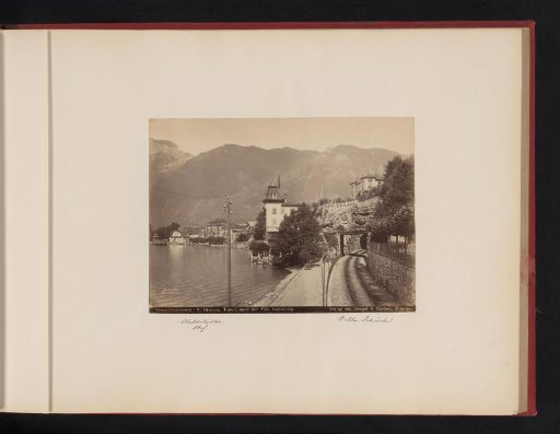 View of Brunnen with a railway tunnel