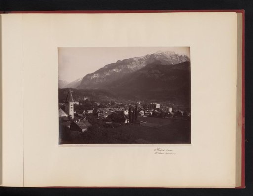 View of Meiringen in Switzerland