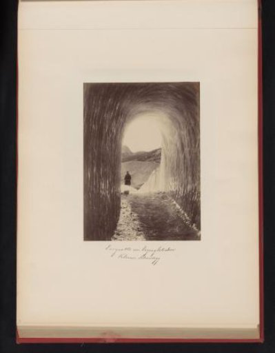 Interior of an ice cave near the Kleine Scheidegg