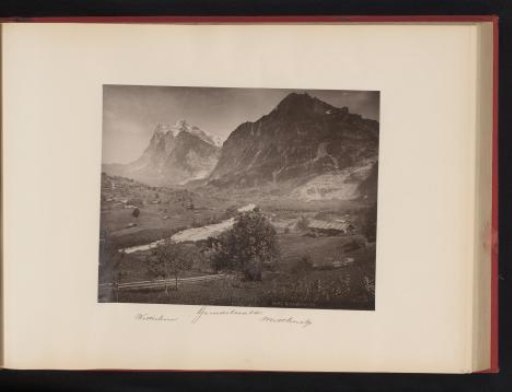 View of Grindelwald with the Wetterhorn