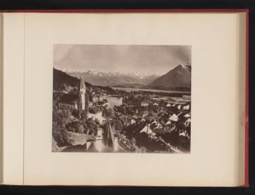 View of Thun with the Alps