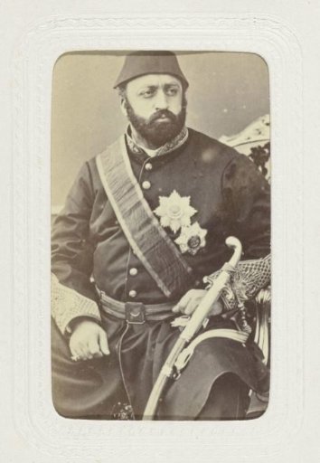 Studio portrait of Abdülaziz, 32nd Sultan of the Ottoman Empire