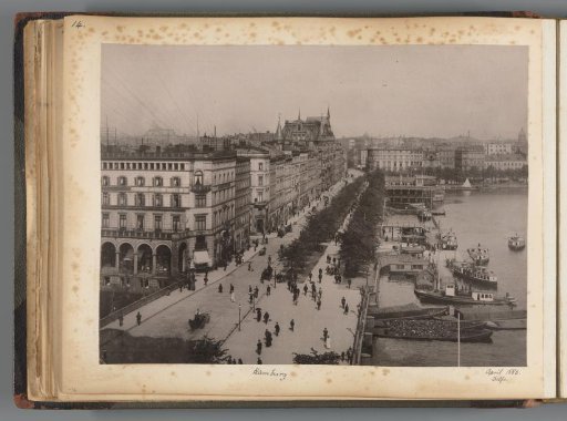 View of a Promenade in Hamburg