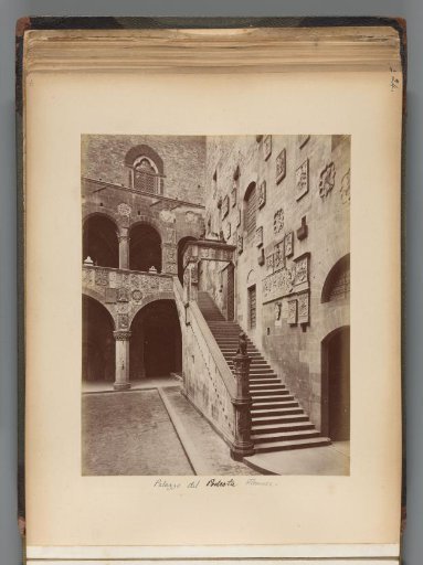 Courtyard of the Palazzo del Podestà in Florence