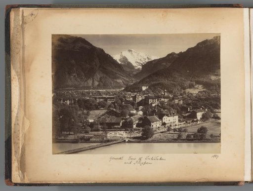 View of Interlaken, with the peak of the Jungfrau in the distance