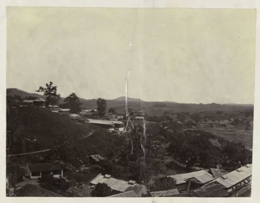 View of Houses and Hills, China