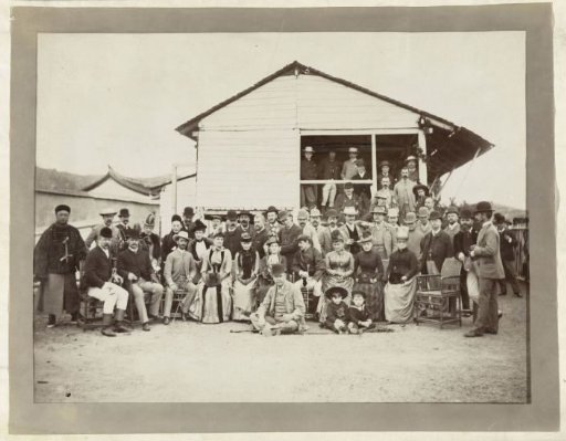 Group Portrait of People at the Horse Races of Xiamen