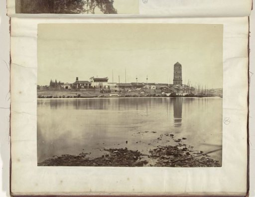 View of the harbour of a Chinese city