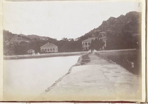 View of the British consulate on the coast at Shantou