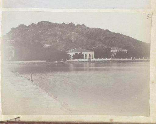 View of a clubhouse on the coast at Shantou