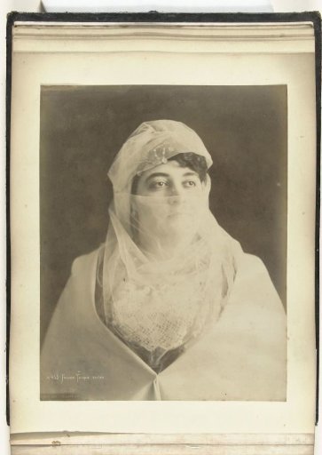Portrait of an Unknown Veiled Turkish Woman