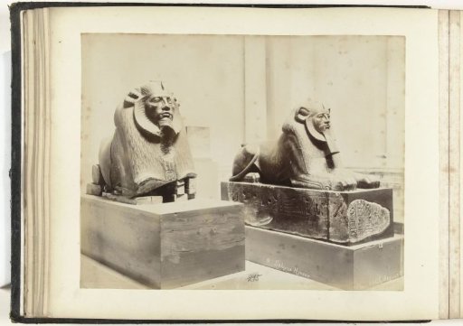 Two Sculptures of Sphinxes