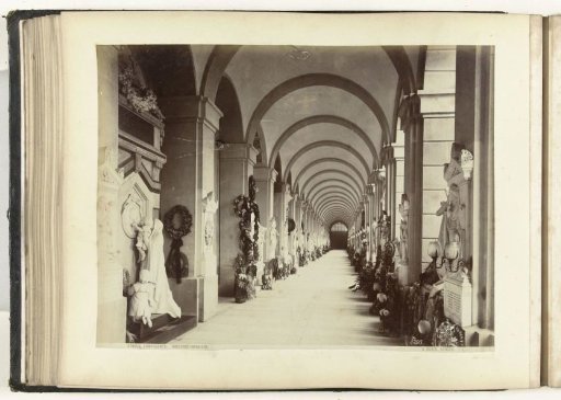 Gallery in the Camposanto in Genoa