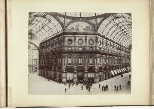Interior of the Galleria Vittorio Emanuele in Milan