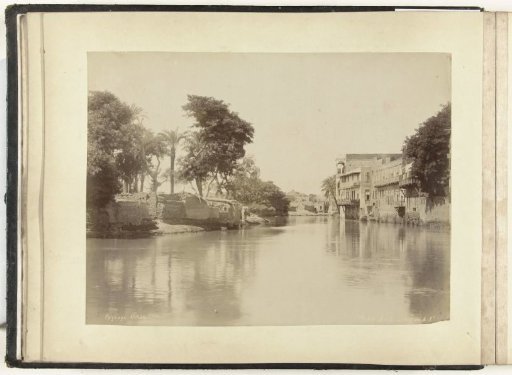 Village on a river in Egypt