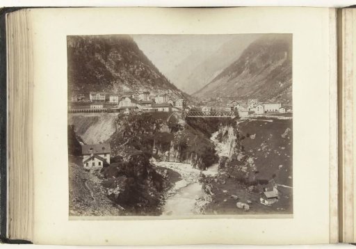 View of Göschenen with the Gotthard Railway