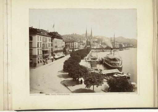 View of the Schweizerhofquai in Lucerne