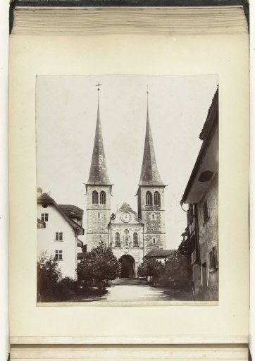 Exterior of the Hofkirche St. Leodegar in Lucerne