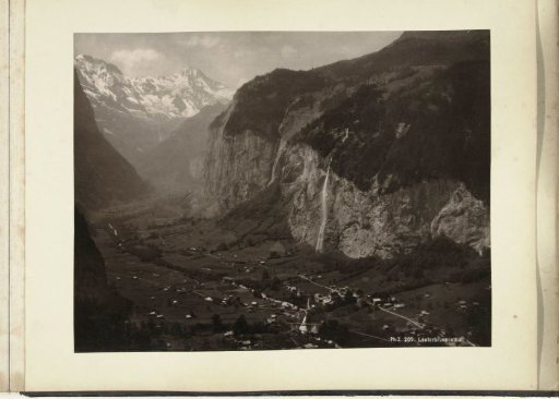 View of the Lauterbrunnen Valley in Switzerland