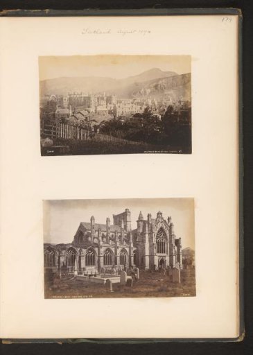 Holyrood Palace in Edinburgh and Melrose Abbey in Melrose