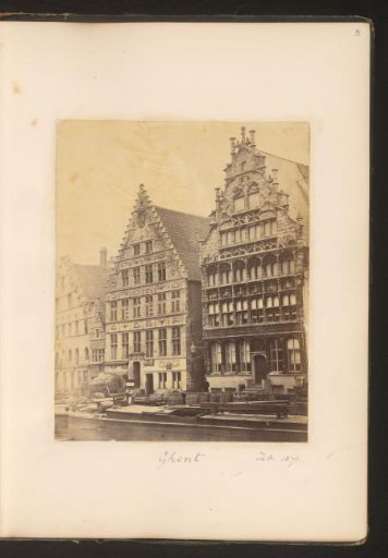 View of buildings on the Graslei in Ghent