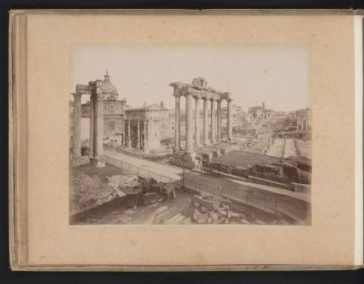 View of the Roman Forum in Rome