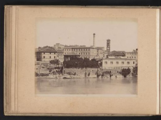 View of the Cloaca Maxima in the Tiber in Rome