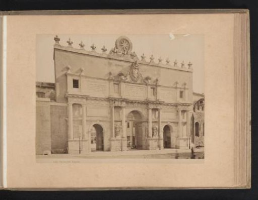View of the Porta del Popolo in Rome