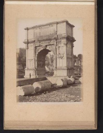 View of the Arch of Titus on the Roman Forum in Rome