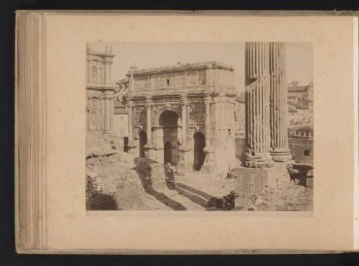 View of the Arch of Septimius Severus on the Roman Forum in Rome