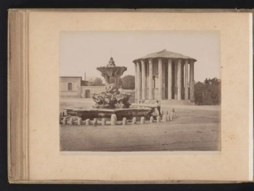 View of the Temple of Hercules Invictus in Rome