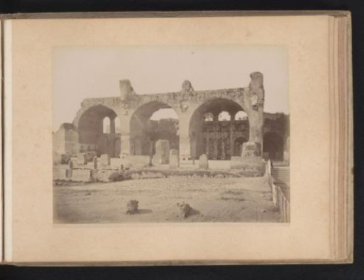 View of the Temple of Peace on the Roman Forum in Rome