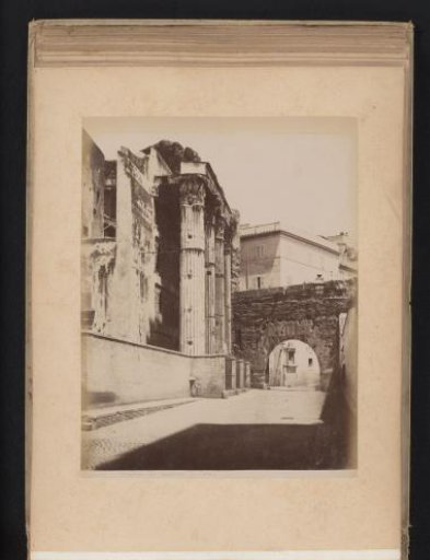 View of the Temple of Mars Ultor on the Forum of Augustus in Rome