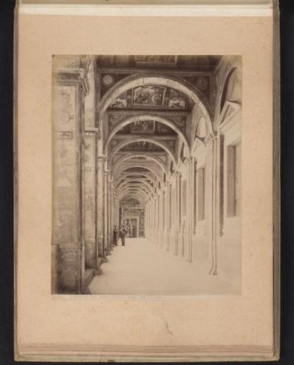 View of the Loggia of Raphael in the Apostolic Palace in Vatican City